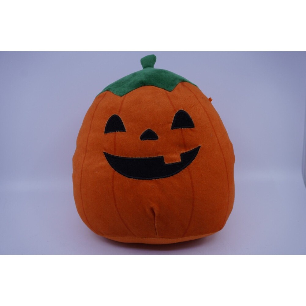 Squishmallow 8'' Paige the Pumpkin Scary Face, Special Edition Plush Halloween